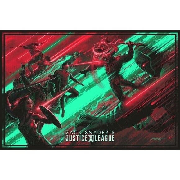 BottleNeck Gallery ZACK SNYDER'S JUSTICE LEAGUE Juan Ramos Poster Print 24x36 - Picture 1 of 10